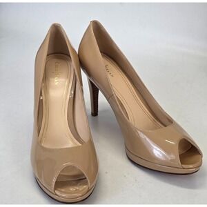 Cole Haan NikeAir Women's Heels Size 10 B Beige Chelsea O. T Pumps Shoes D39891